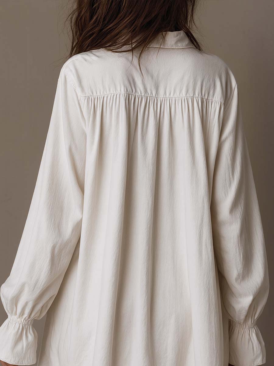 Lucia | Spitzen-Detail Hemdkleid