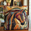 Mehrfarbige Mosaik-Pferd Stepp-Tasche