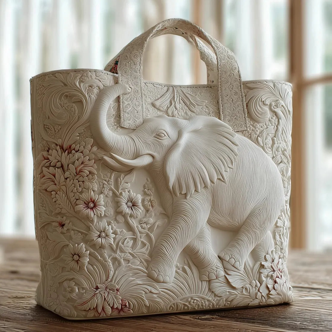Elefant Stepp-Tote-Bag