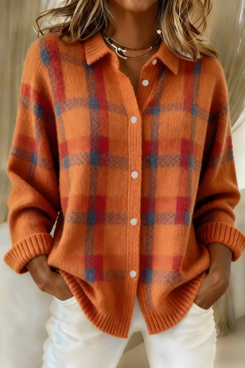 Camille™ | Karierter Cardigan