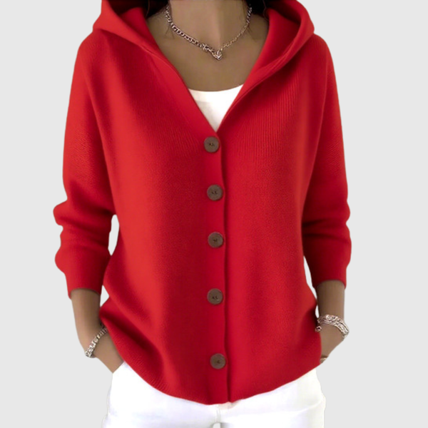 Gerda | Strickjacke mit Kapuze