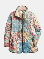 Zarae | Charmante Damen-Steppjacke mit Blumenmuster