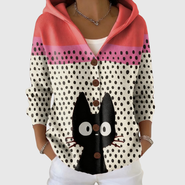 Lotte | Strickjacke mit Kapuze