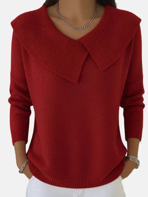 Lucia | Warmer Pullover mit weichem Kragen