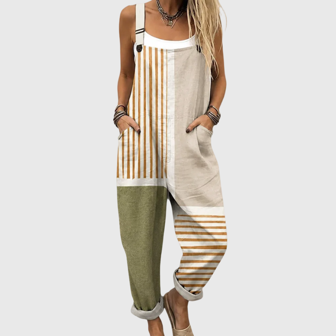 Bequemer bedruckter Jumpsuit
