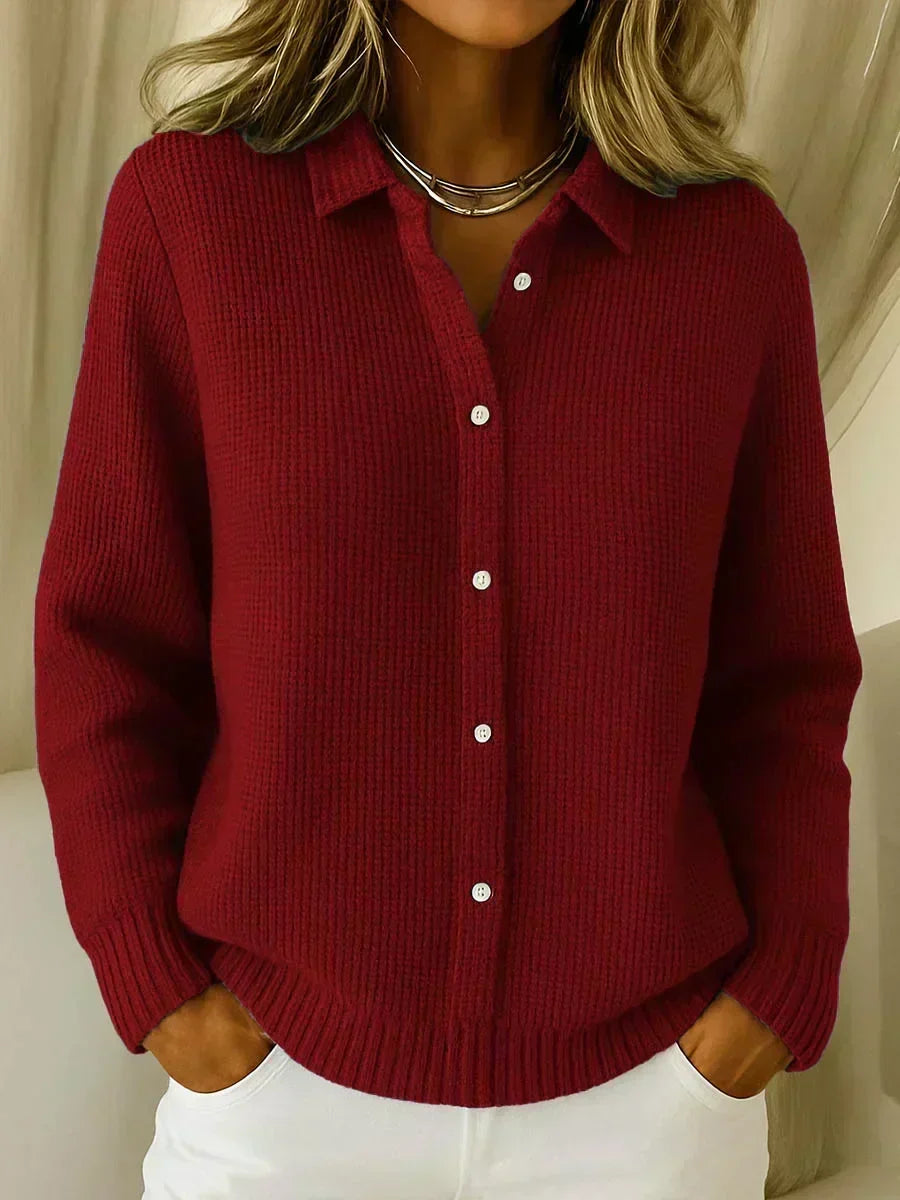 Camille™ | Strick-Cardigan mit Struktur und Knopfleiste