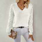 Adriana | Lässiger Pullover mit V-Ausschnitt