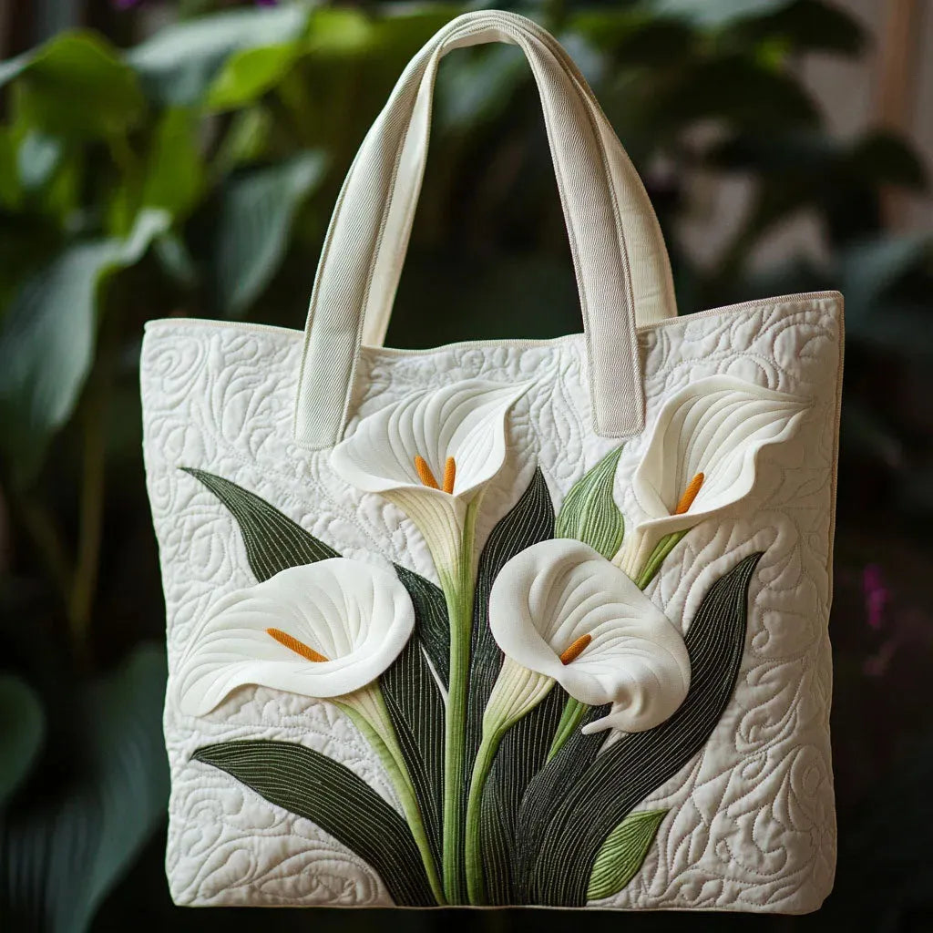 Shell Weiße Stepp-Tasche