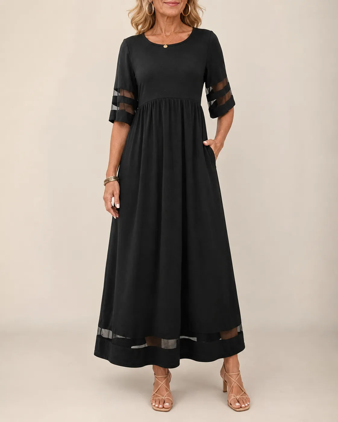 Aubrey™ – Figurbetontes Midi-Kleid mit Bauchweg-Effekt
