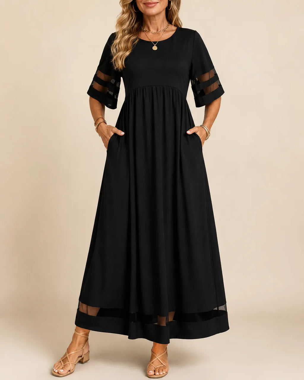 Aubrey™ – Figurbetontes Midi-Kleid mit Bauchweg-Effekt