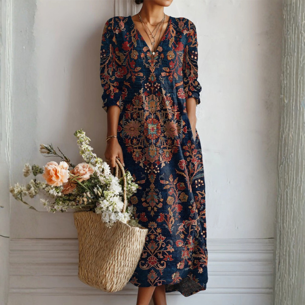 Adela™ | Blumen Kleid mit Charme