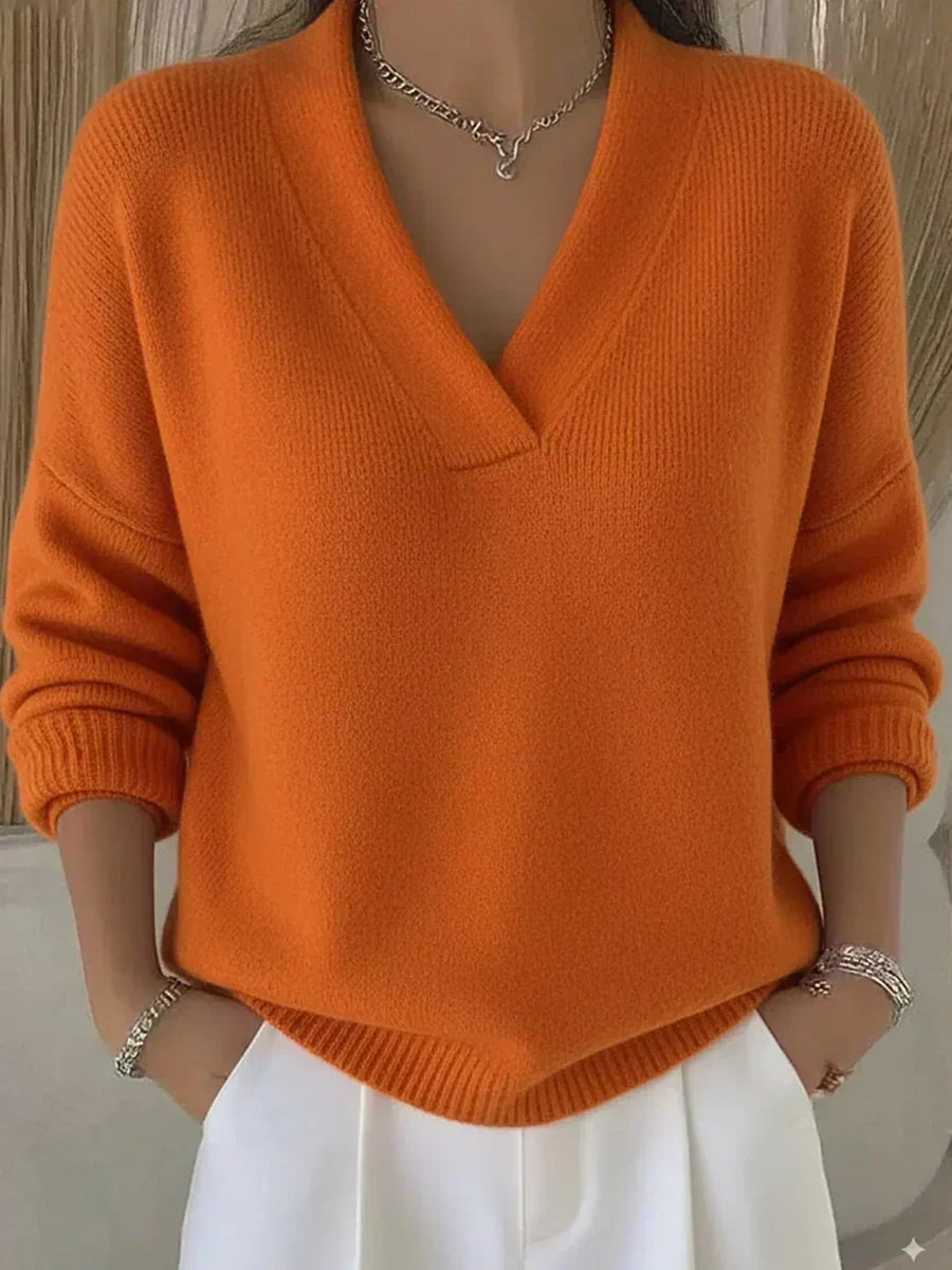 Vivelle™ | Entspannter V-Ausschnitt Pullover