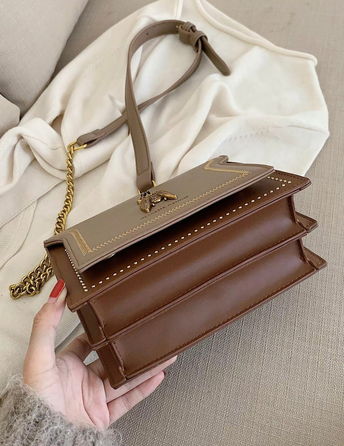 SIMONE™ - Zeitlose Luxus-Kettenhandtasche