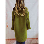 Grobstrick-Cardigan – Oversize-Winterstrick mit offener Front