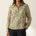 Bianca™ | Zeitlose Leinenbluse mit Print