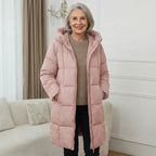 Iris™ | Langer Daunenmantel mit Kapuze