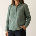 Seraphina™ | Zeitlose Leinenbluse mit Druck