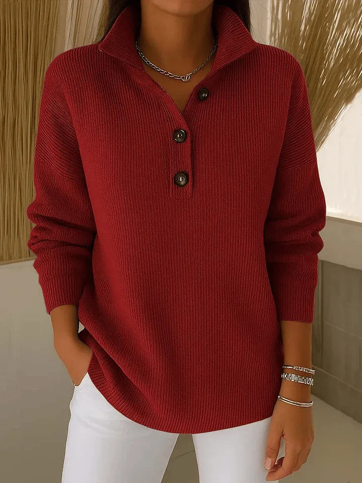 Florence™ | V-Ausschnitt Polo Pullover
