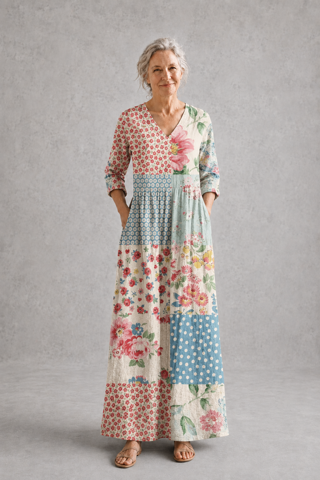 Elena | Sommerliches Blumenkleid