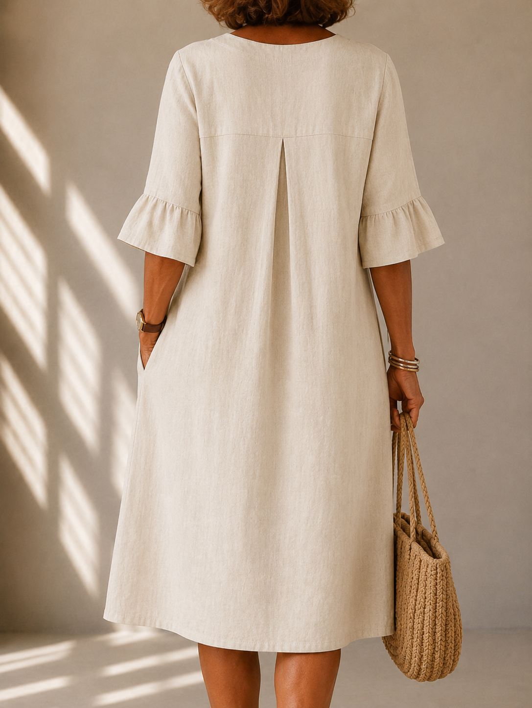 Charlotte | Knopfkleid mit Falten