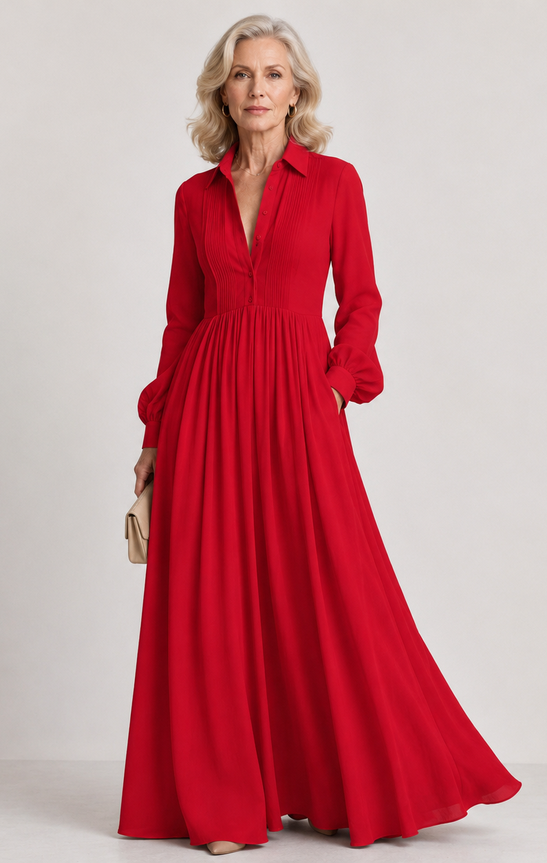 Lioren | Soft Flow Maxikleid