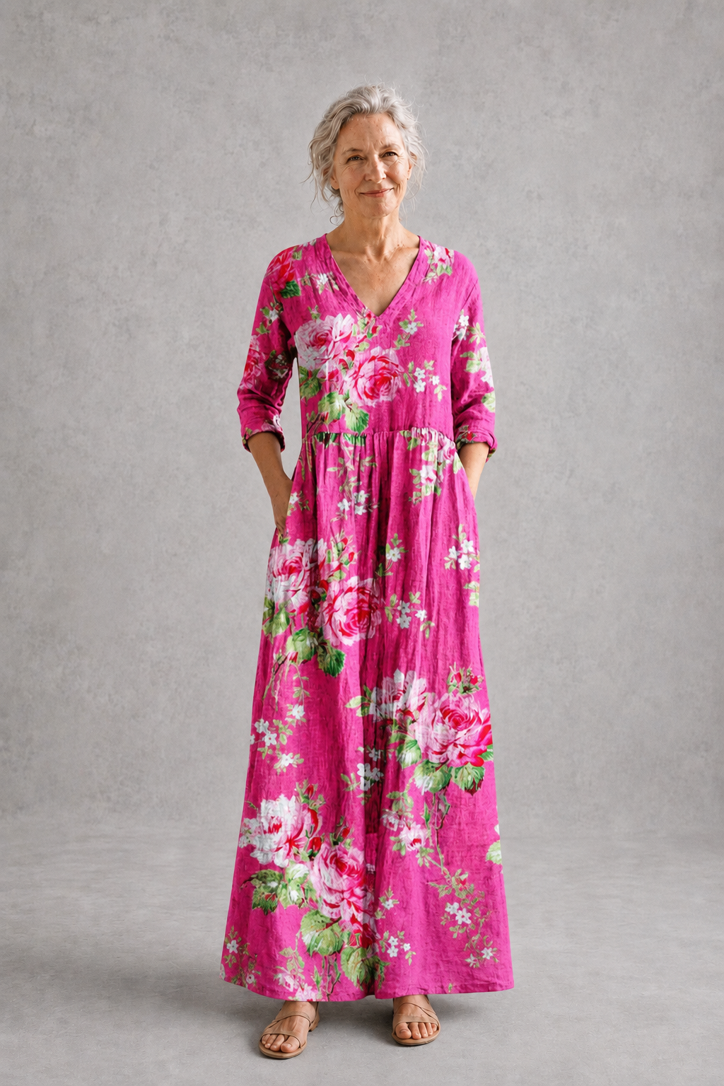Fiona| Sommerliches Blumenkleid