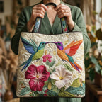 Gepolsterte Kolibri-Quilt-Tasche