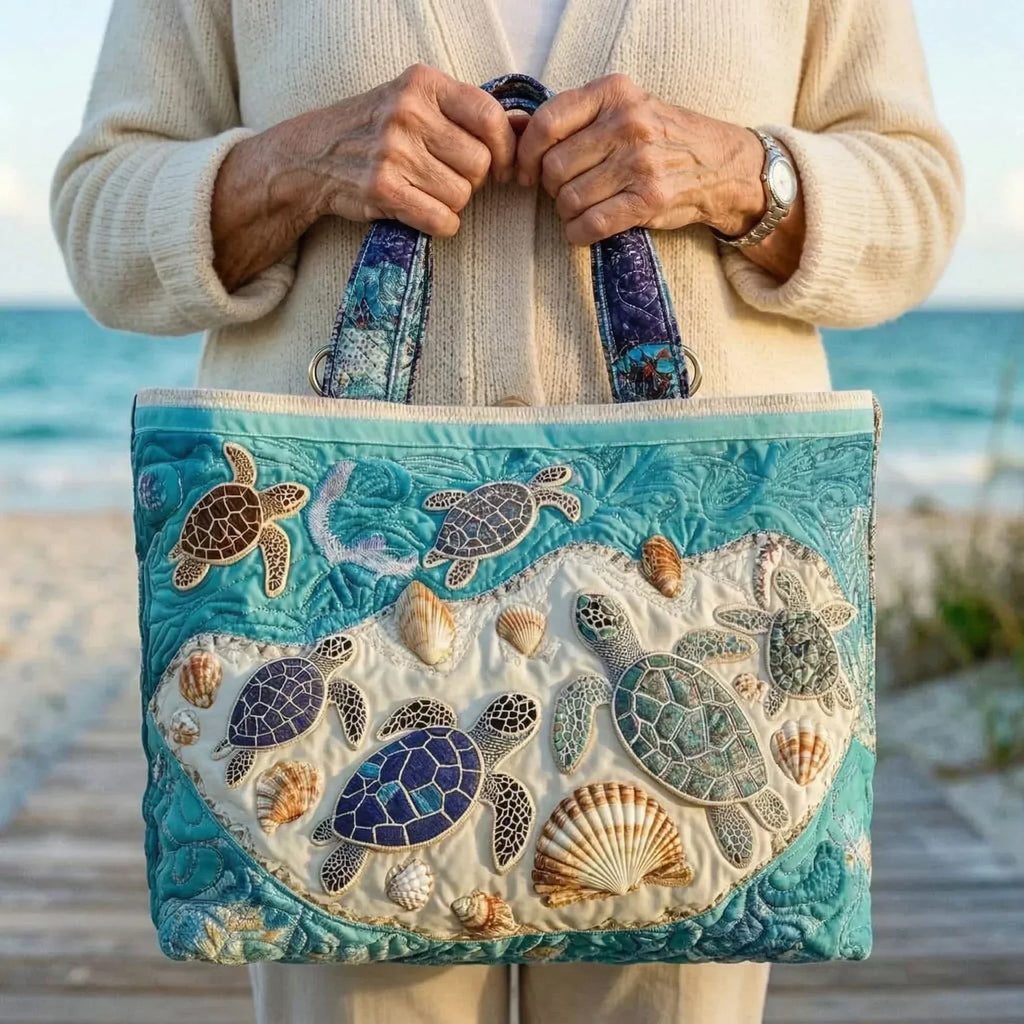 Turtle Embrace Stepp-Tote Bag