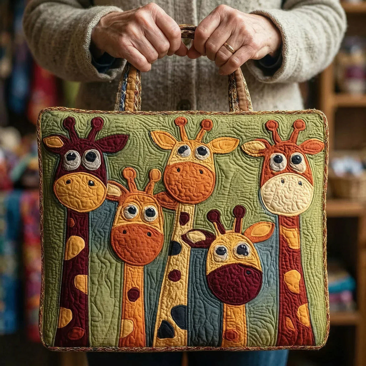 Giraffe Stepp-Tote Bag