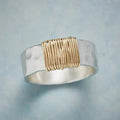 Goldener Boho-Fäden Ring