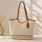 Clare Two-Tone | Handgewebte Tote Bag