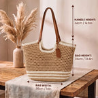 Clare Two-Tone | Handgewebte Tote Bag