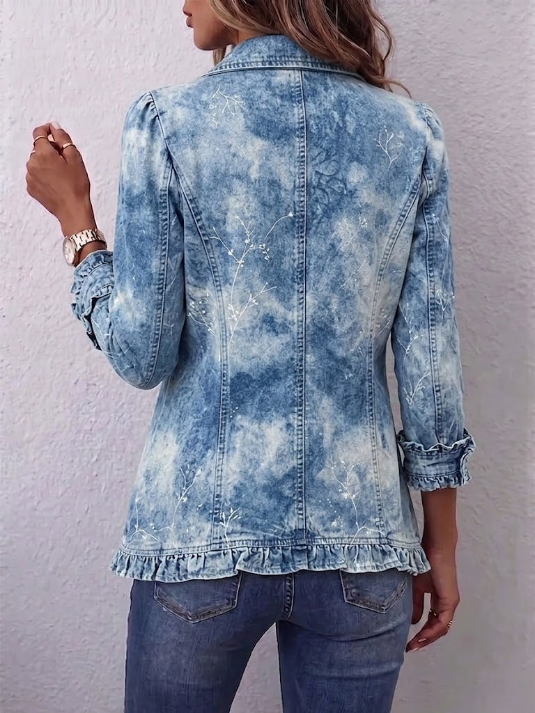 Gisela | Botanische Übergangsjacke mit Volants