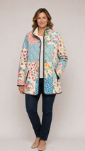 Zarae | Charmante Damen-Steppjacke mit Blumenmuster